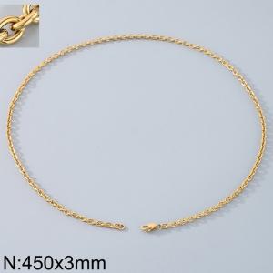 Stainless steel O-chain necklace - KN290171-Z