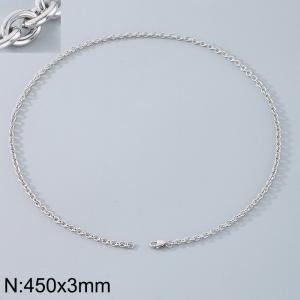 Stainless steel O-chain necklace - KN290172-Z