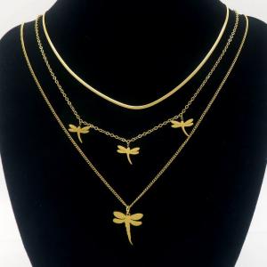 SS Gold-Plating Necklace - KN290552-HDJ