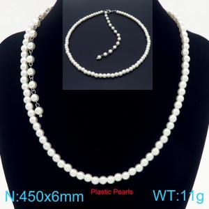 Cross border long imitation pearl necklace with versatile temperament and simple necklaces - KN290603-Z