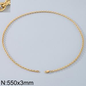 Stainless steel O-chain necklace - KN290704-Z