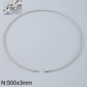 Stainless steel O-chain necklace - KN290707-Z