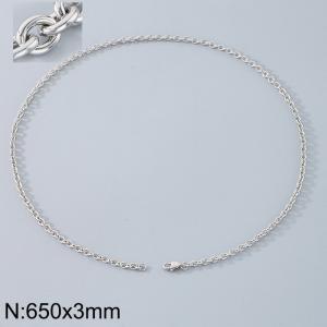 Stainless steel O-chain necklace - KN290710-Z