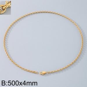 Stainless steel O-chain necklace - KN290711-Z