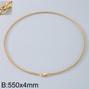 Stainless steel O-chain necklace - KN290712-Z