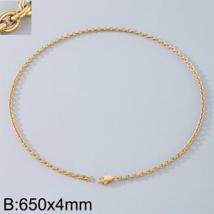 Stainless steel O-chain necklace - KN290714-Z