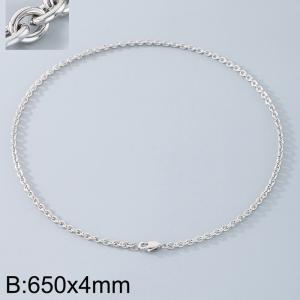 Stainless steel O-chain necklace - KN290718-Z