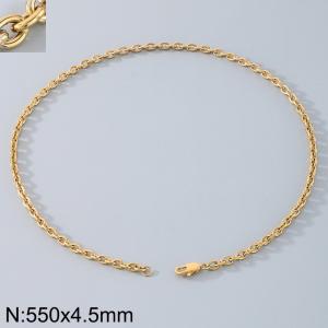 Stainless steel O-chain necklace - KN290720-Z