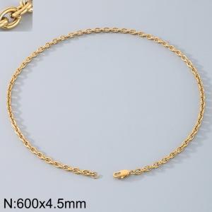 Stainless steel O-chain necklace - KN290721-Z