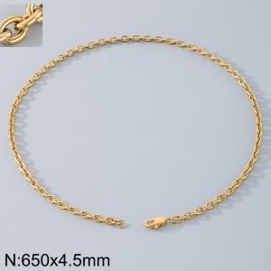 Stainless steel O-chain necklace - KN290722-Z