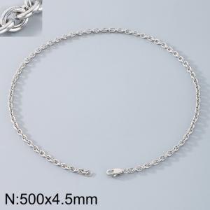 Stainless steel O-chain necklace - KN290723-Z