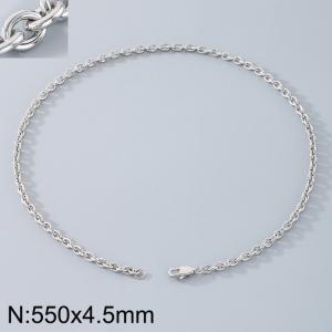 Stainless steel O-chain necklace - KN290724-Z