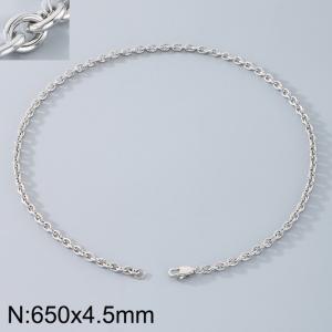 Stainless steel O-chain necklace - KN290726-Z