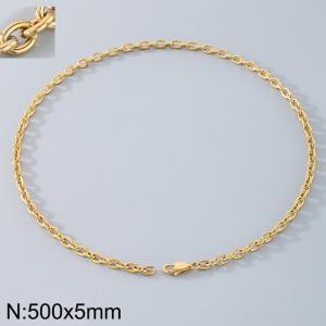 Stainless steel O-chain necklace - KN290727-Z