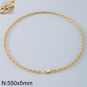 Stainless steel O-chain necklace - KN290728-Z