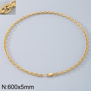 Stainless steel O-chain necklace - KN290729-Z