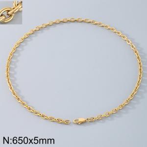 Stainless steel O-chain necklace - KN290730-Z