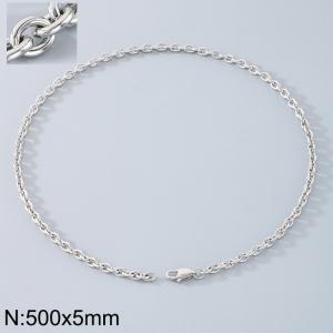 Stainless steel O-chain necklace - KN290731-Z