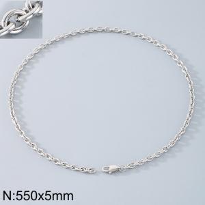 Stainless steel O-chain necklace - KN290732-Z