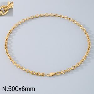 Stainless steel O-chain necklace - KN290735-Z