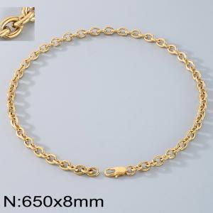 Stainless steel O-chain necklace - KN290746-Z