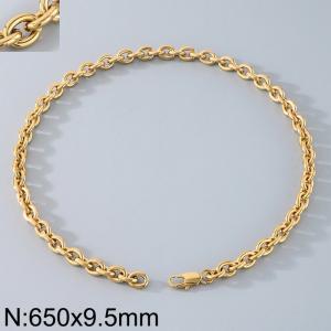 Stainless steel O-chain necklace - KN290754-Z