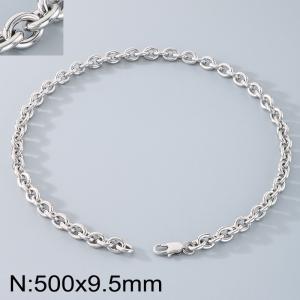 Stainless steel O-chain necklace - KN290755-Z