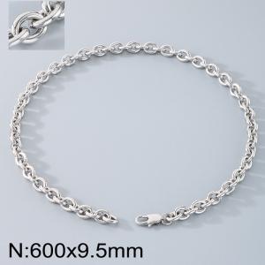 Stainless steel O-chain necklace - KN290757-Z