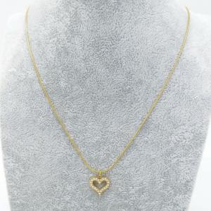 Stainless Steel Stone Necklace - KN290874-HR