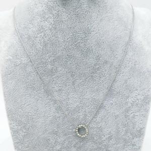 Stainless Steel Stone Necklace - KN290875-HR