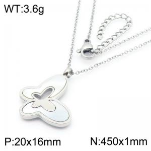 Butterfly Pendant Stainless Steel Necklace For Women Girl Cute Gold Silver Color Party Jewelry Gift Wholesale - KN290892-GC