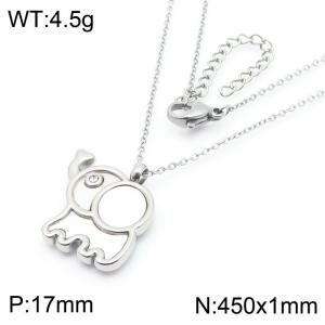 Elephant Pendant Stainless Steel Necklace For Women Girl Fashion Cute Gold Silver Color Party Jewelry Gift Wholesale - KN290905-GC