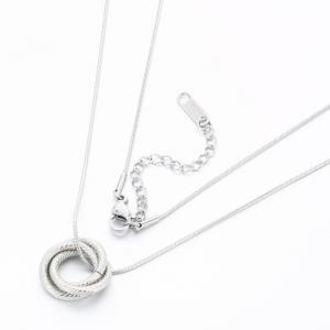 Stainless Steel Necklace - KN290933-HR