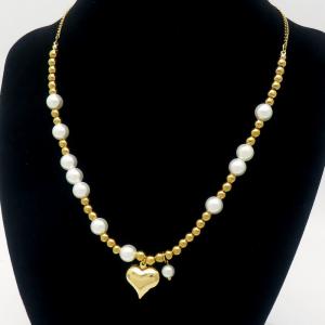 Bead Necklace - KN290942-WH