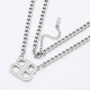 Stainless Steel Necklace - KN290952-SP