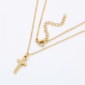 SS Gold-Plating Necklace - KN290955-SP