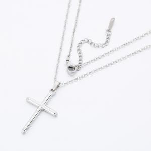 Stainless Steel Necklace - KN290957-SP