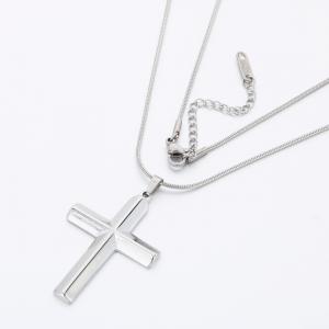 Stainless Steel Necklace - KN290958-SP