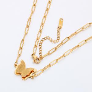 SS Gold-Plating Necklace - KN290961-SP