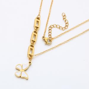 SS Gold-Plating Necklace - KN290962-SP