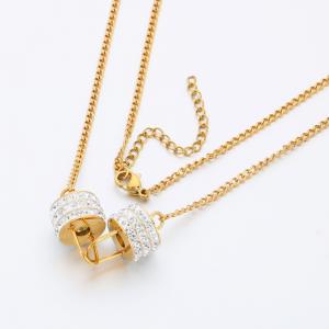 SS Gold-Plating Necklace - KN290963-SP