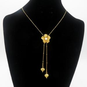 SS Gold-Plating Necklace - KN290972-HM