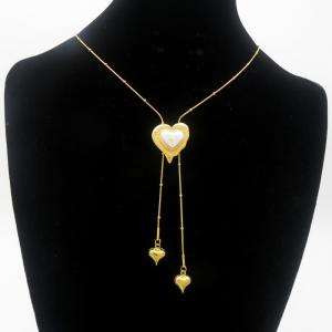 SS Gold-Plating Necklace - KN290974-HM