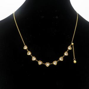 SS Gold-Plating Necklace - KN290978-HM