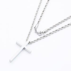 Stainless Steel Necklace - KN290988-SP