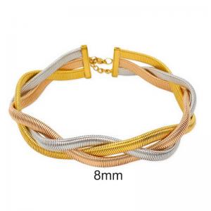 Stainless steel flat snake collar - KN291062-WGYS