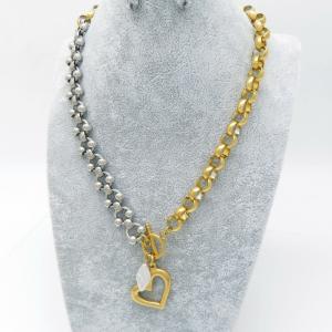 SS Gold-Plating Necklace - KN291113-NJ