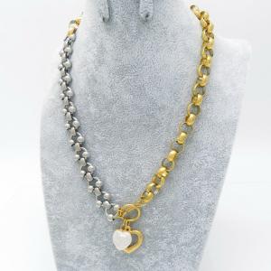 SS Gold-Plating Necklace - KN291121-NJ