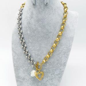 SS Gold-Plating Necklace - KN291123-NJ