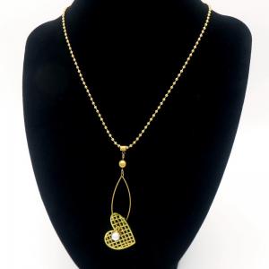 SS Gold-Plating Necklace - KN291224-HM